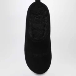 Sorte Slide Sandaler Alaska Stil