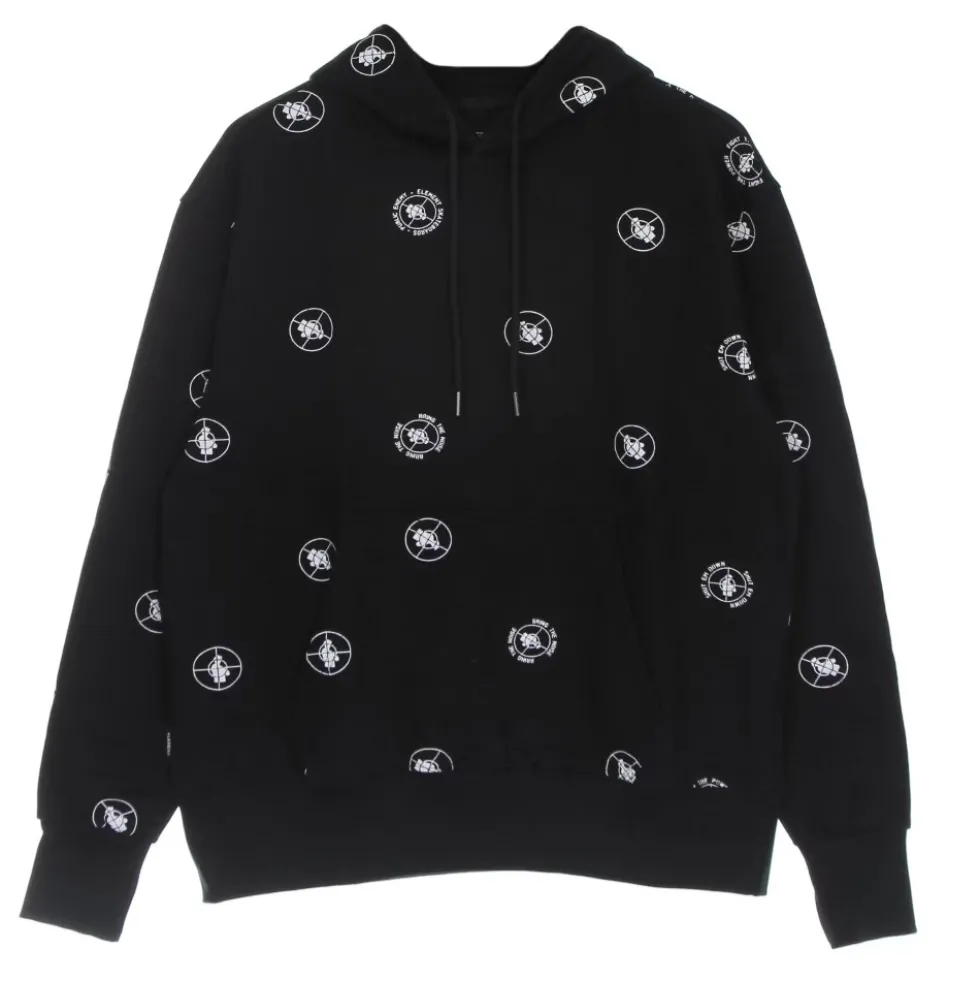 Sort Polka Dot Hættetrøje