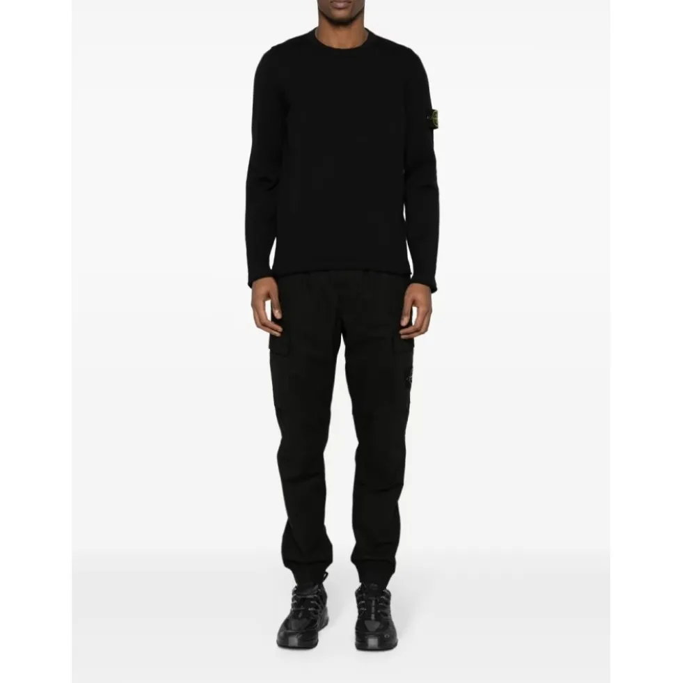 Sort Sweatshirt Stilfuldt Behageligt Design