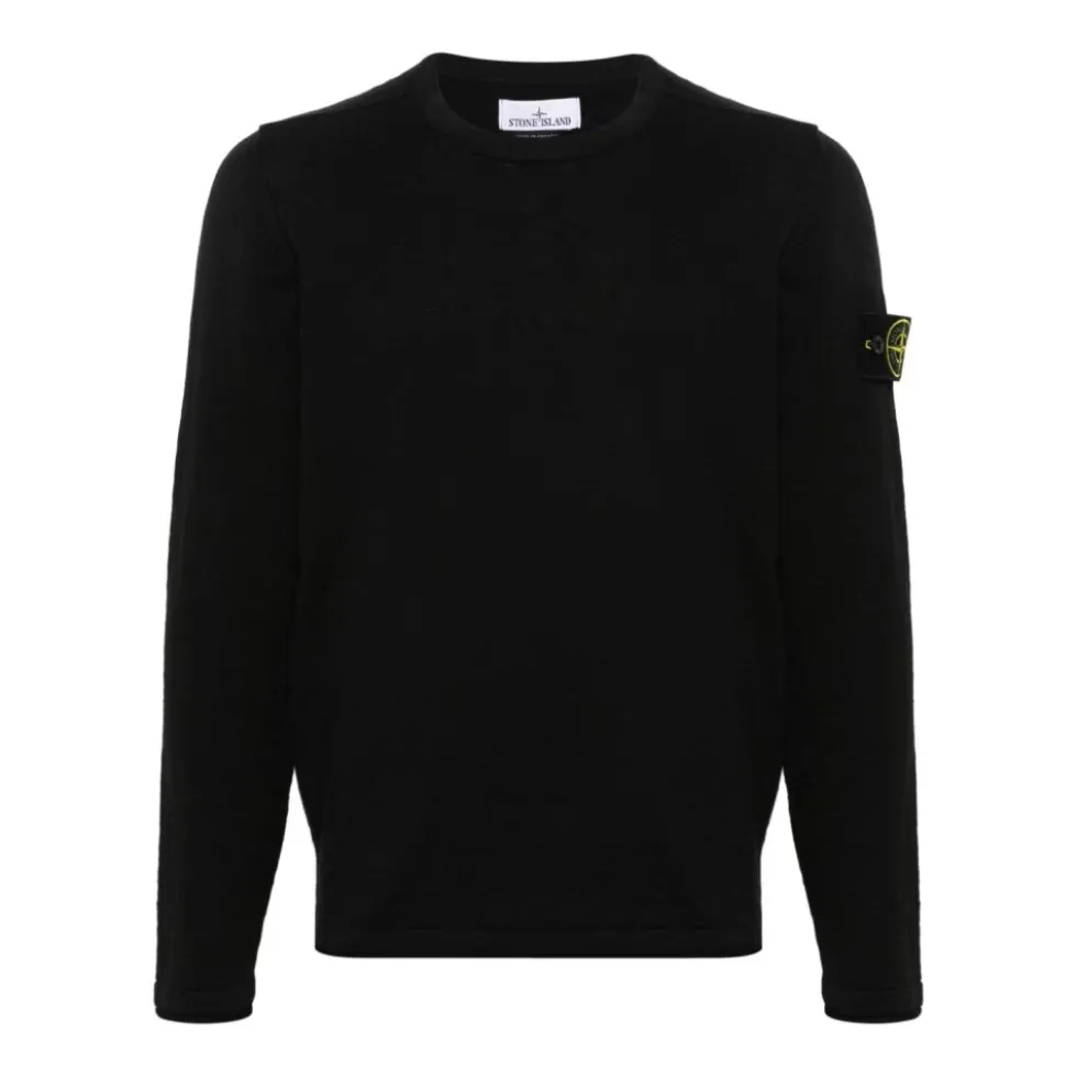 Sort Sweatshirt Stilfuldt Behageligt Design