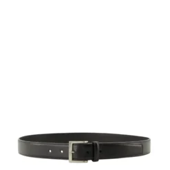 Square Buckle Leather Belt