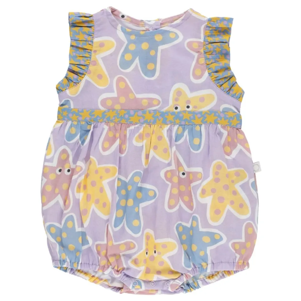 Starfish Print Cotton Romper