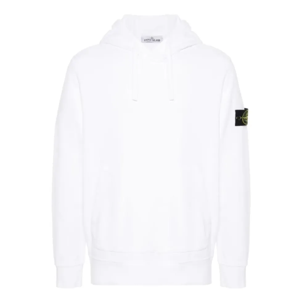 Stilfuld hvid sweatshirt til mænd