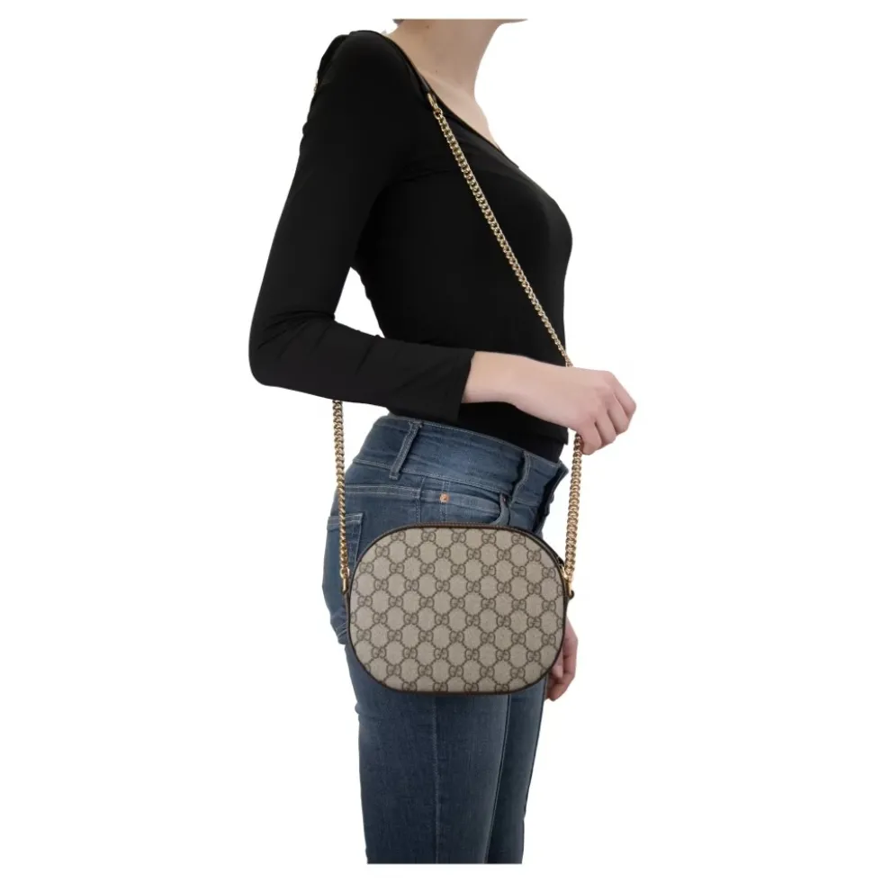 Stilfuld læder crossbody taske