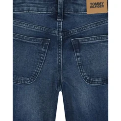 Straight Dark Denim Short