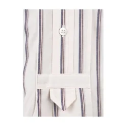 Stribet Creme Chemise