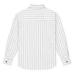 Stribet poplin skjorte