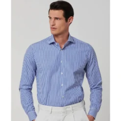 Stribet Poplin Tailor Fit Skjorte