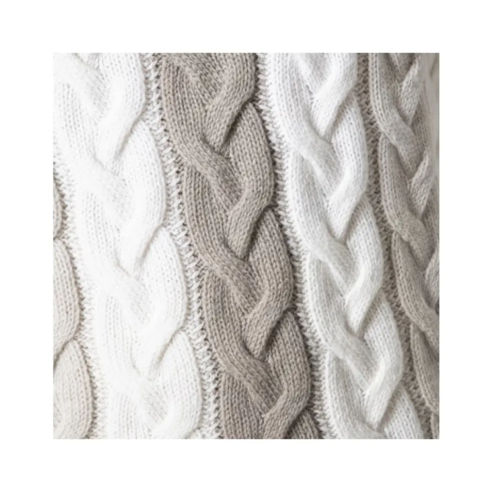Strikket sweater med rullekrave