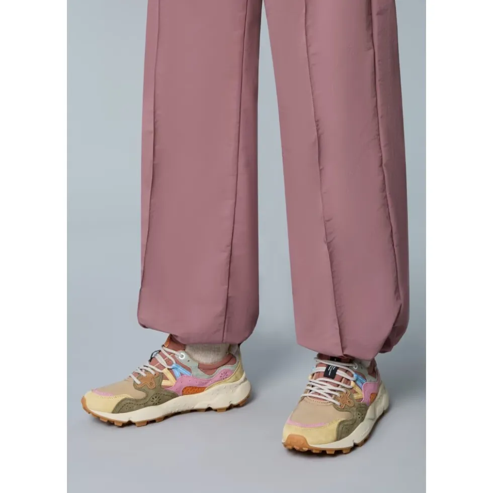 Suede and technical fabric sneakers YAMANO 3 WOMAN