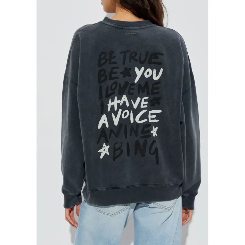 Sweatshirt med logo