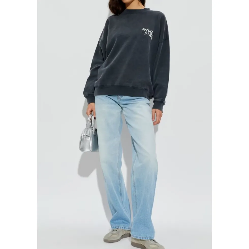 Sweatshirt med logo