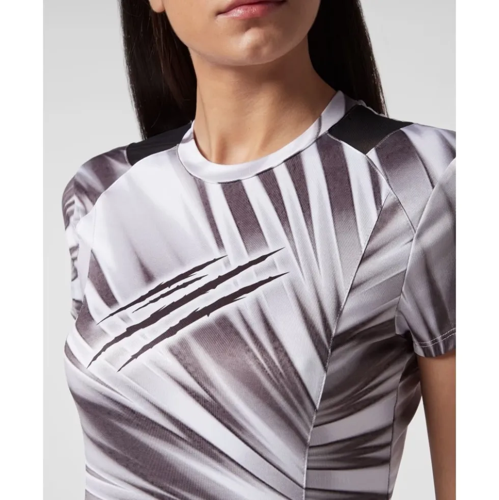 Tie-dye T-shirt Round Neck SS Scratch