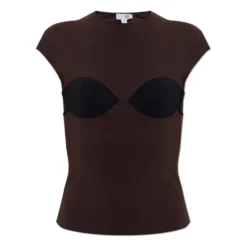 T-shirt med vatterede skåle