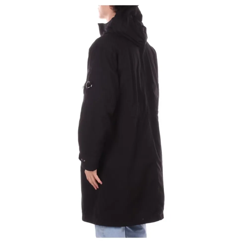 Twill Parka med Hætte og Vattering