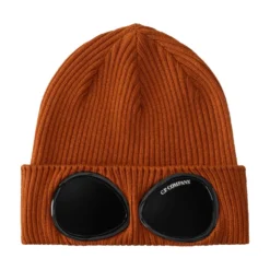 Uldstrik Goggle Beanie Orange
