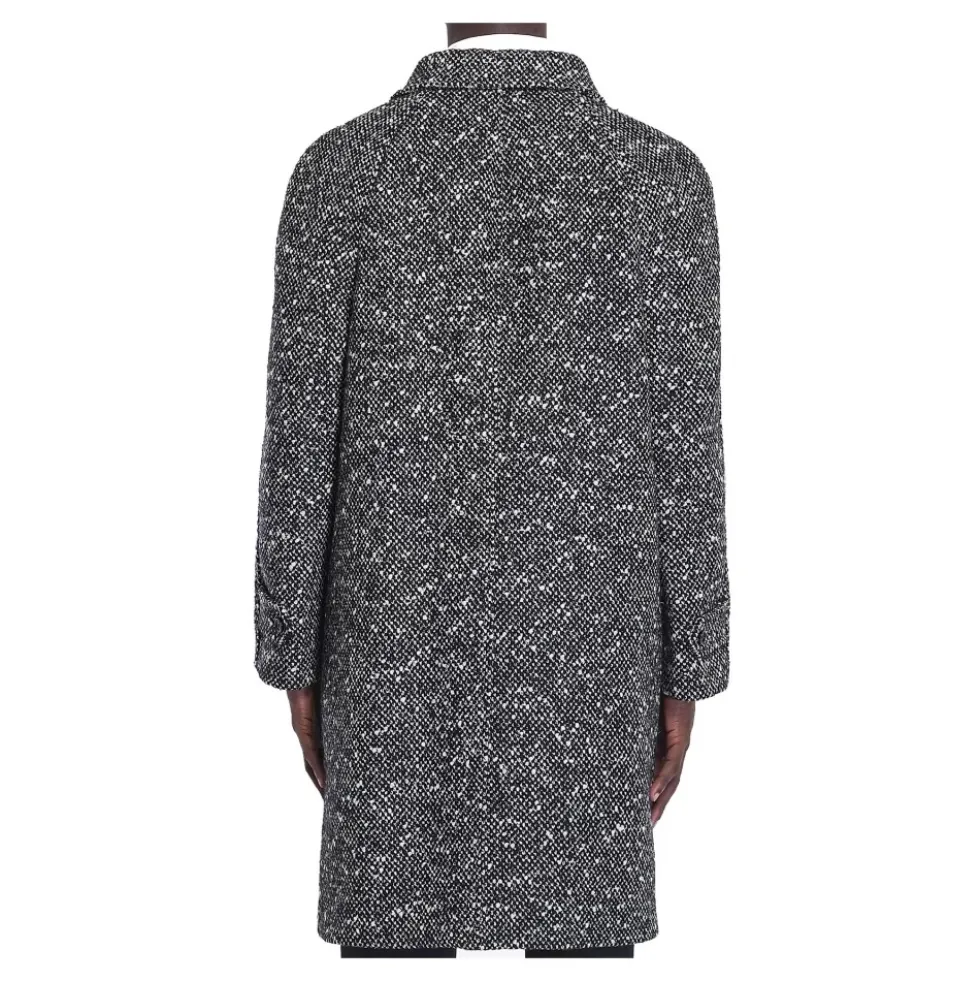 Uld Tweed Frakke med Mohair