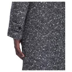 Uld Tweed Frakke med Mohair