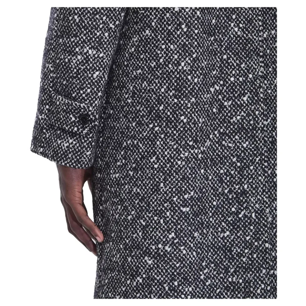 Uld Tweed Frakke med Mohair