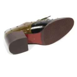 Vintage effekt rynket lædersko
