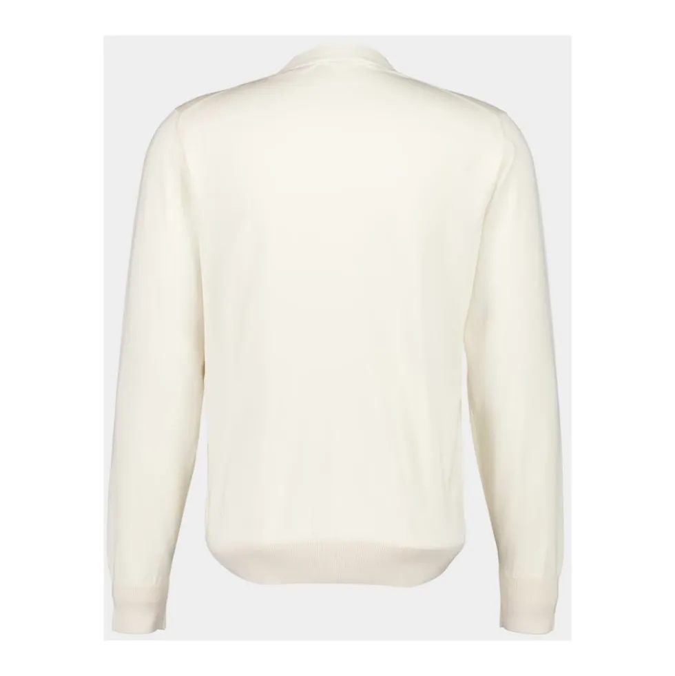 V-Neck Knap Cotton Cardigan