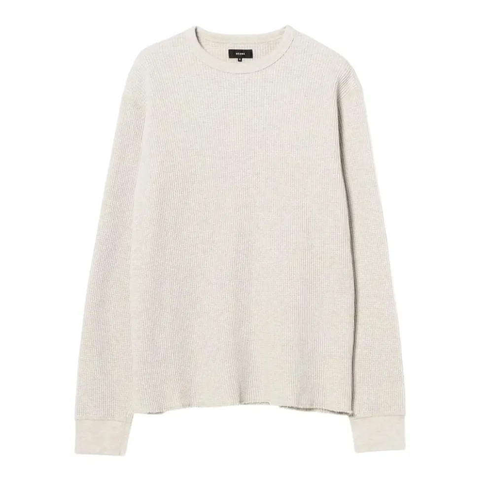 Waffle Crew Neck Sweatshirt