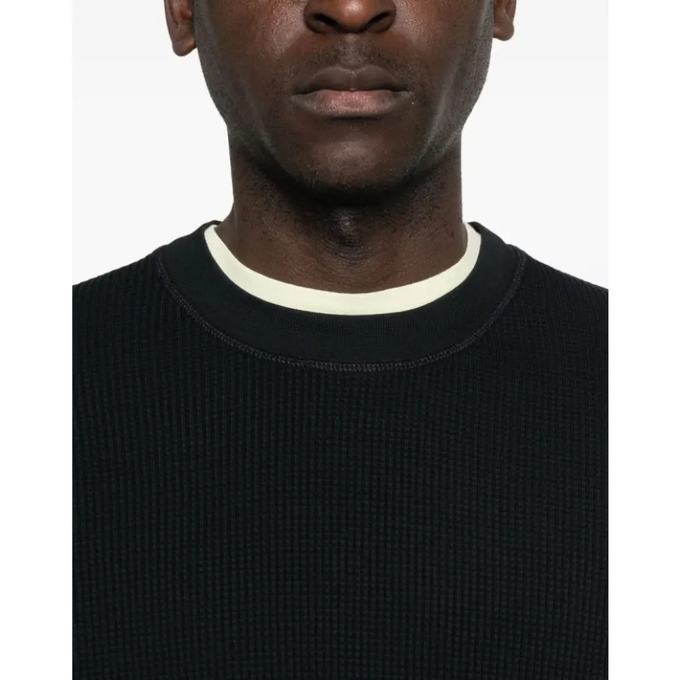 Waffle Knit Sweatshirt