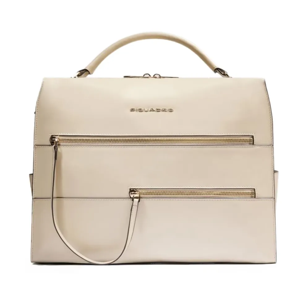 Women's laptop bag with iPad® compartment, shock absorbing and RFID protection