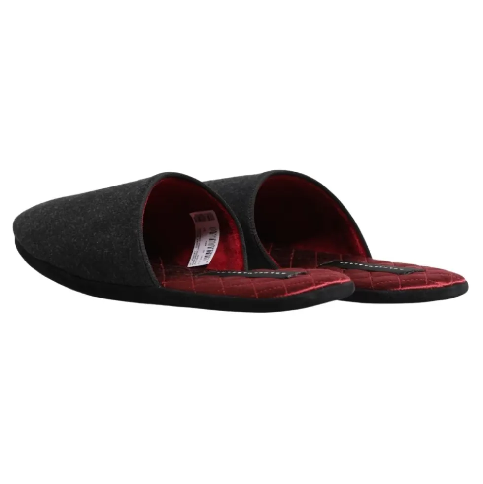 Wool Cashmere Quilted Slippers