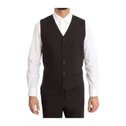 Wool Stretch Long 3 Piece Suit