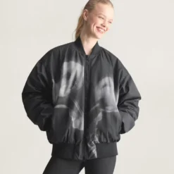 Woven Bomber Printed