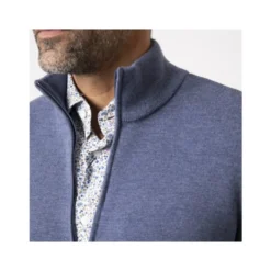 Zip Cardigan med ståkrave